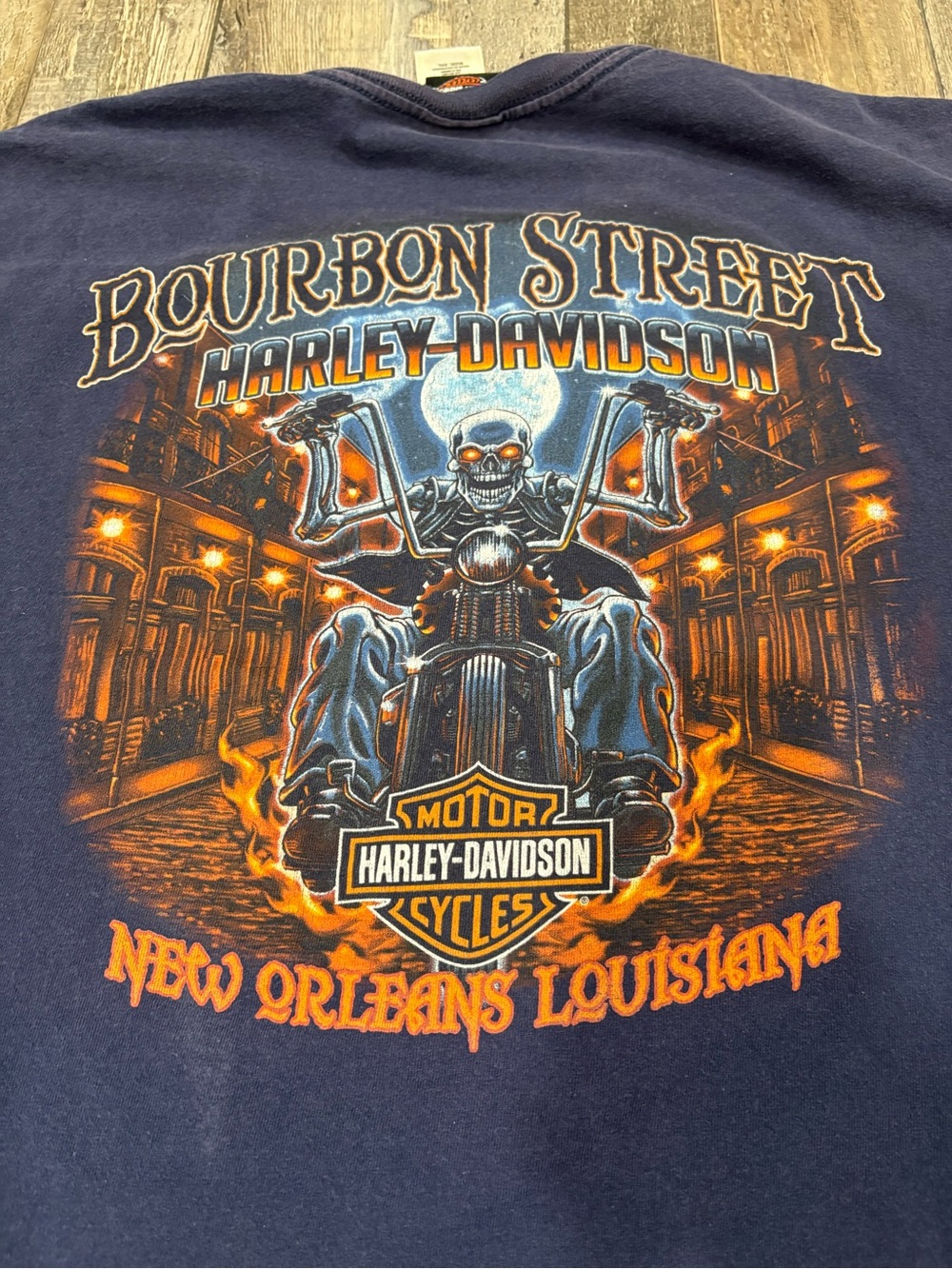 Authentic Harley-Davidson Bourbon Street New Orleans, LA T-Shirt